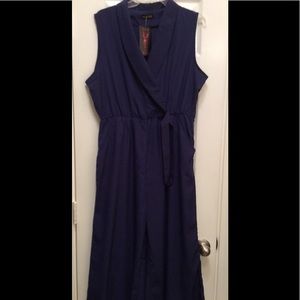 One Large Left! Navy Blue Jumpsuit! NWT